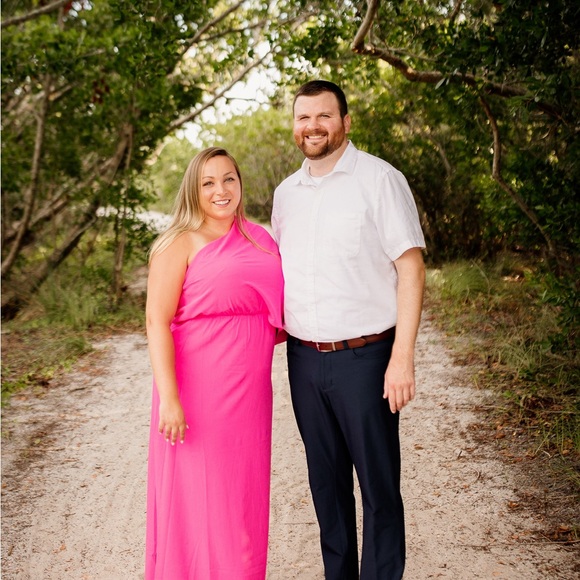 Found My Forever Pink One Shoulder Maxi Dress - Picture 12 of 13